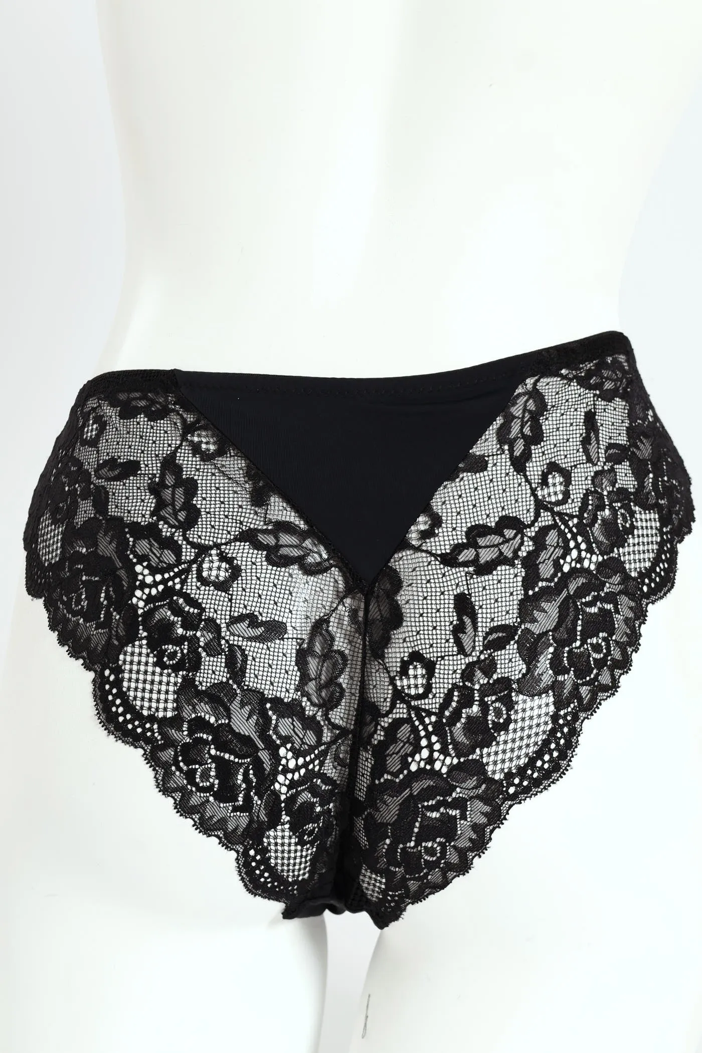 Microfibre & Lace Brazilian Panty - Black sold by Edgars product image thumbnail 2