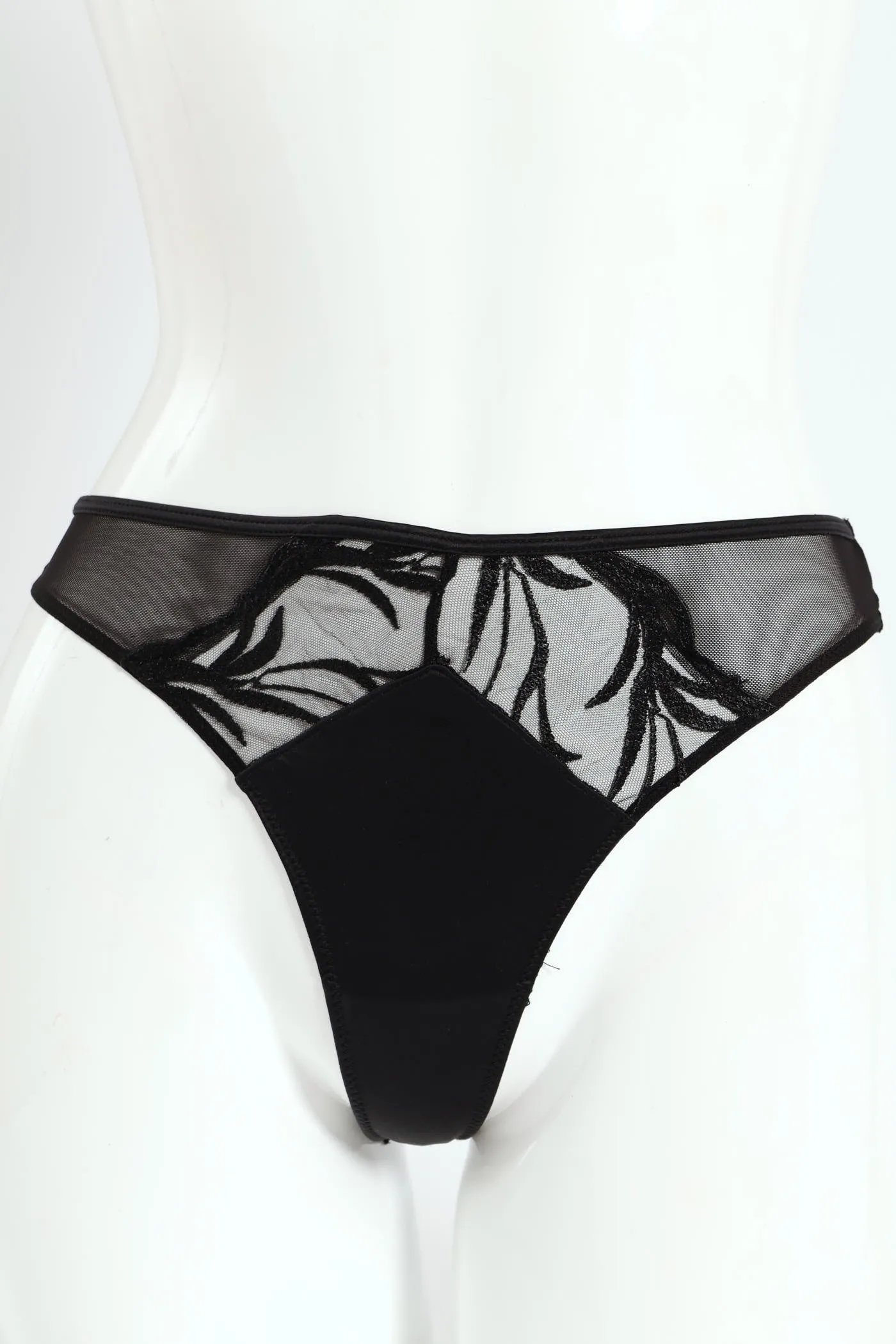 2 Pack Cloth & Embroidered Thong Panty - Red/Black sold by Edgars product image thumbnail 2