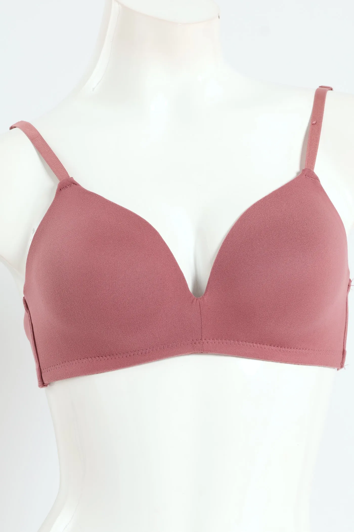 2 Pack Soft Touch Moulded Wire Free Bra - Mauve sold by Edgars
