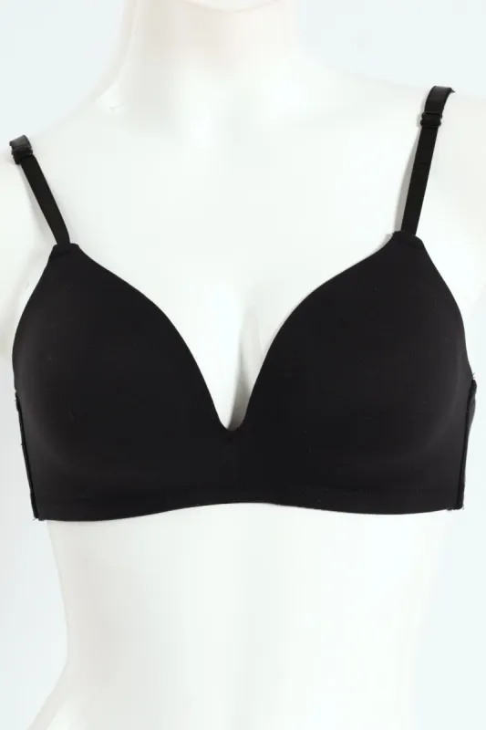 2 Pack Soft Touch Moulded Wire Free Bra - Black/White sold by Edgars