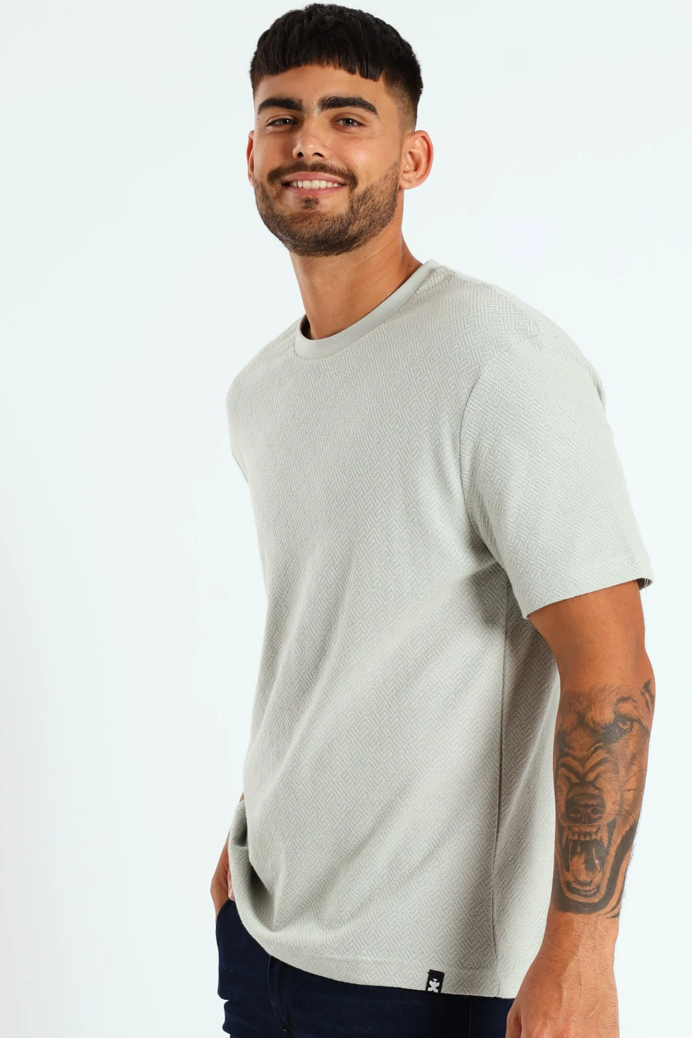 Pointelle Textured Tee - Grey sold by Edgars product image thumbnail 2