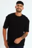 Pointelle Textured Tee - Black sold by Edgars