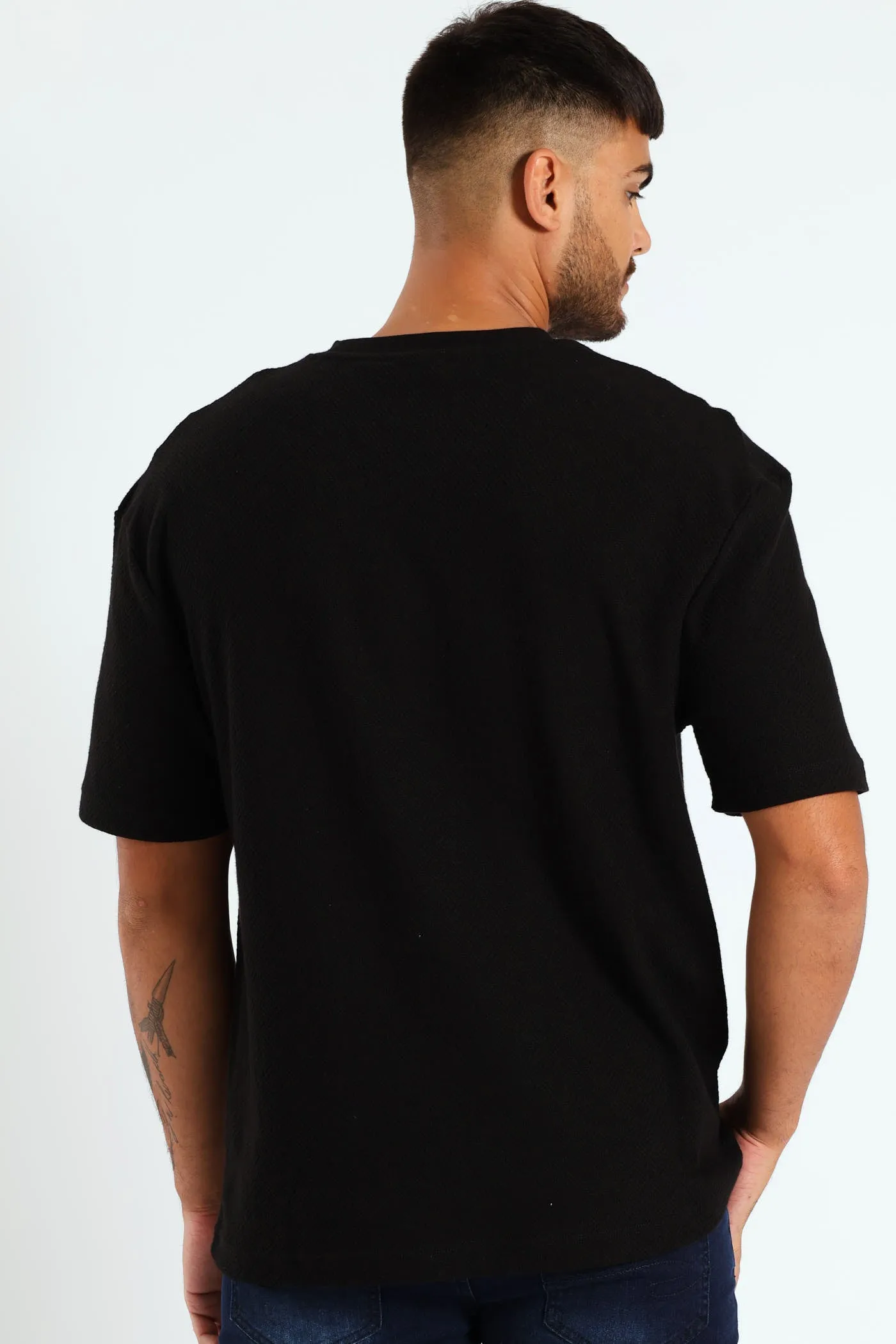 Pointelle Textured Tee - Black sold by Edgars product image thumbnail 3