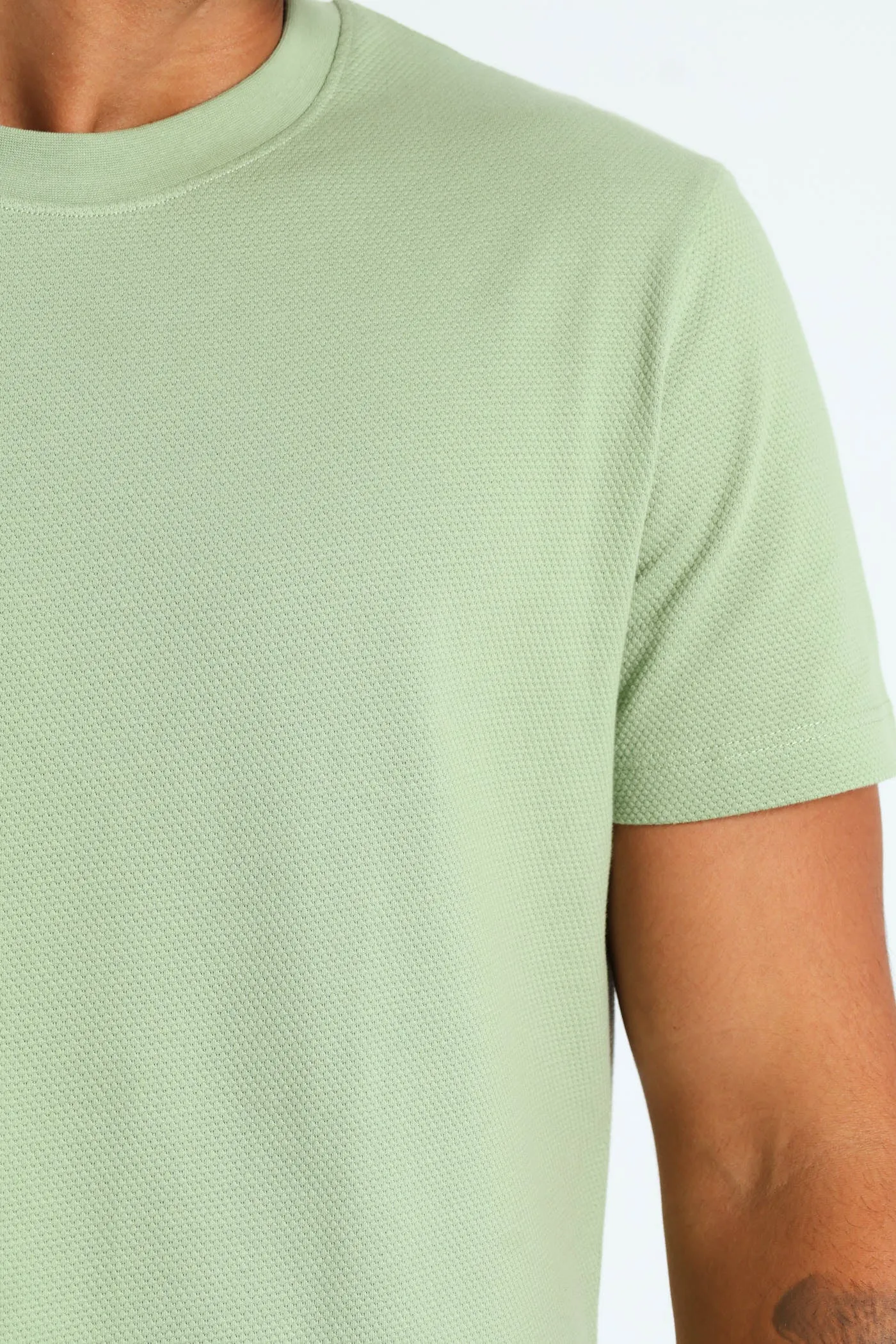 Waffle Crew Tee - Sage sold by Edgars product image thumbnail 4