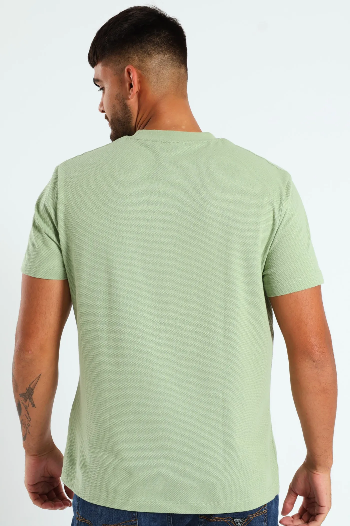 Waffle Crew Tee - Sage sold by Edgars product image thumbnail 3
