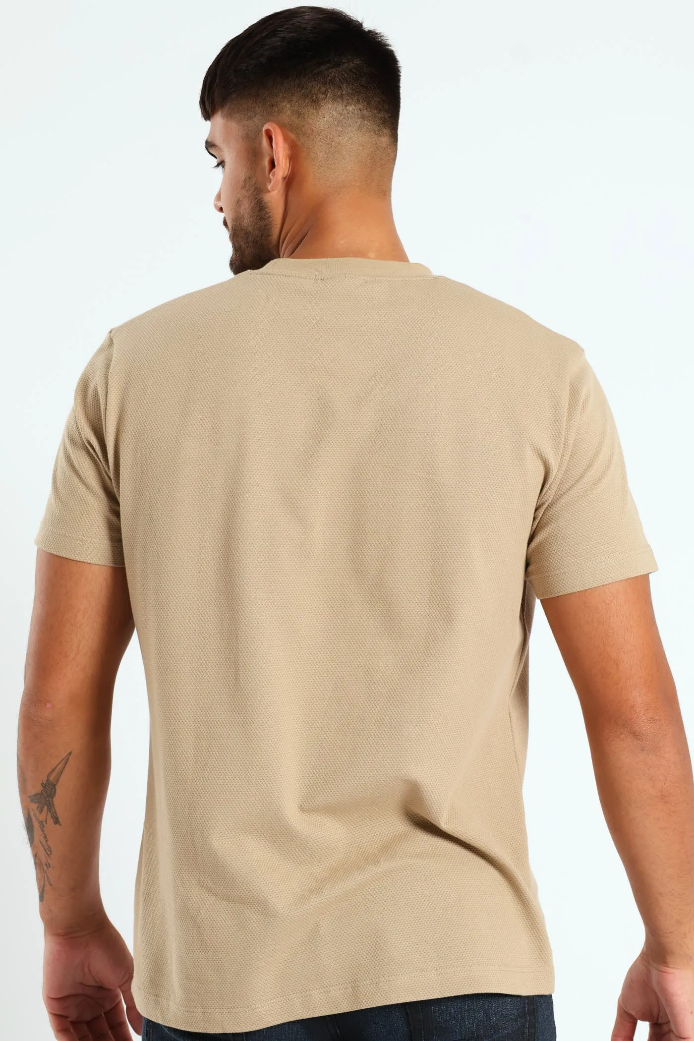 Waffle Crew Tee - Taupe sold by Edgars product image thumbnail 3