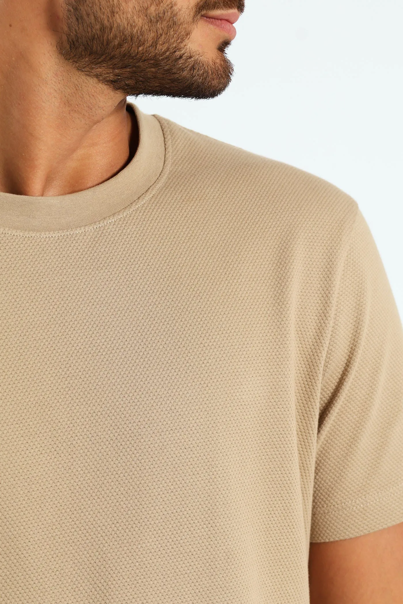 Waffle Crew Tee - Taupe sold by Edgars product image thumbnail 4