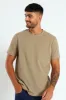 Waffle Crew Tee - Stone sold by Edgars