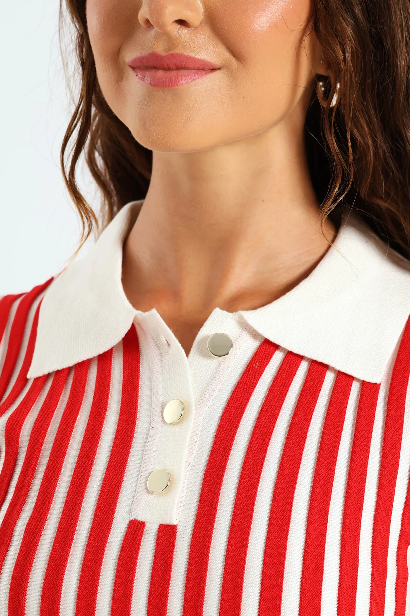 Button Two Tone Golfer - White/Red sold by Edgars product image thumbnail 2