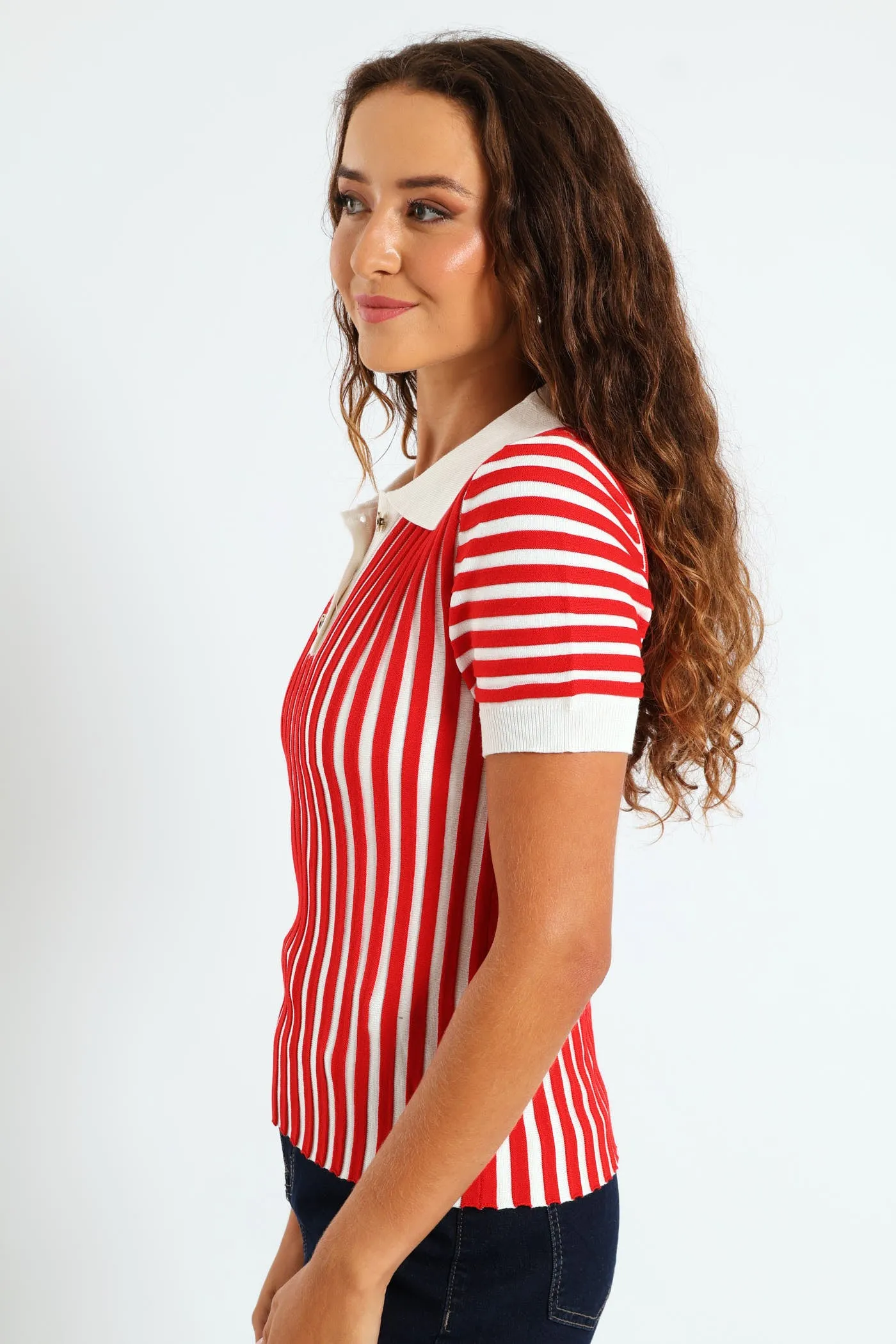 Button Two Tone Golfer - White/Red sold by Edgars product image thumbnail 4