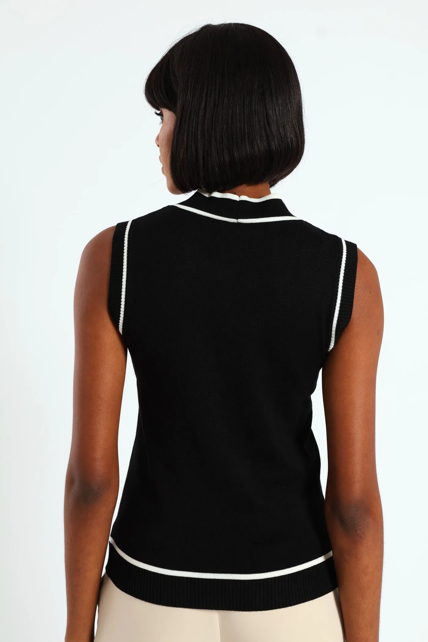 Tipped Front Kitty Bow Top - Black sold by Edgars product image thumbnail 4