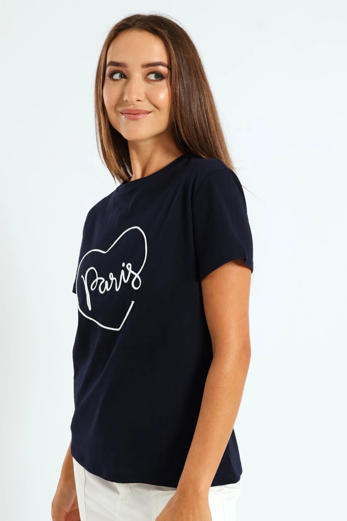Paris Cornelli Heart Regular Tee - Navy sold by Edgars product image thumbnail 2
