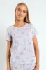 Artsy Hearts Knit Tee - Grey Melange sold by Edgars