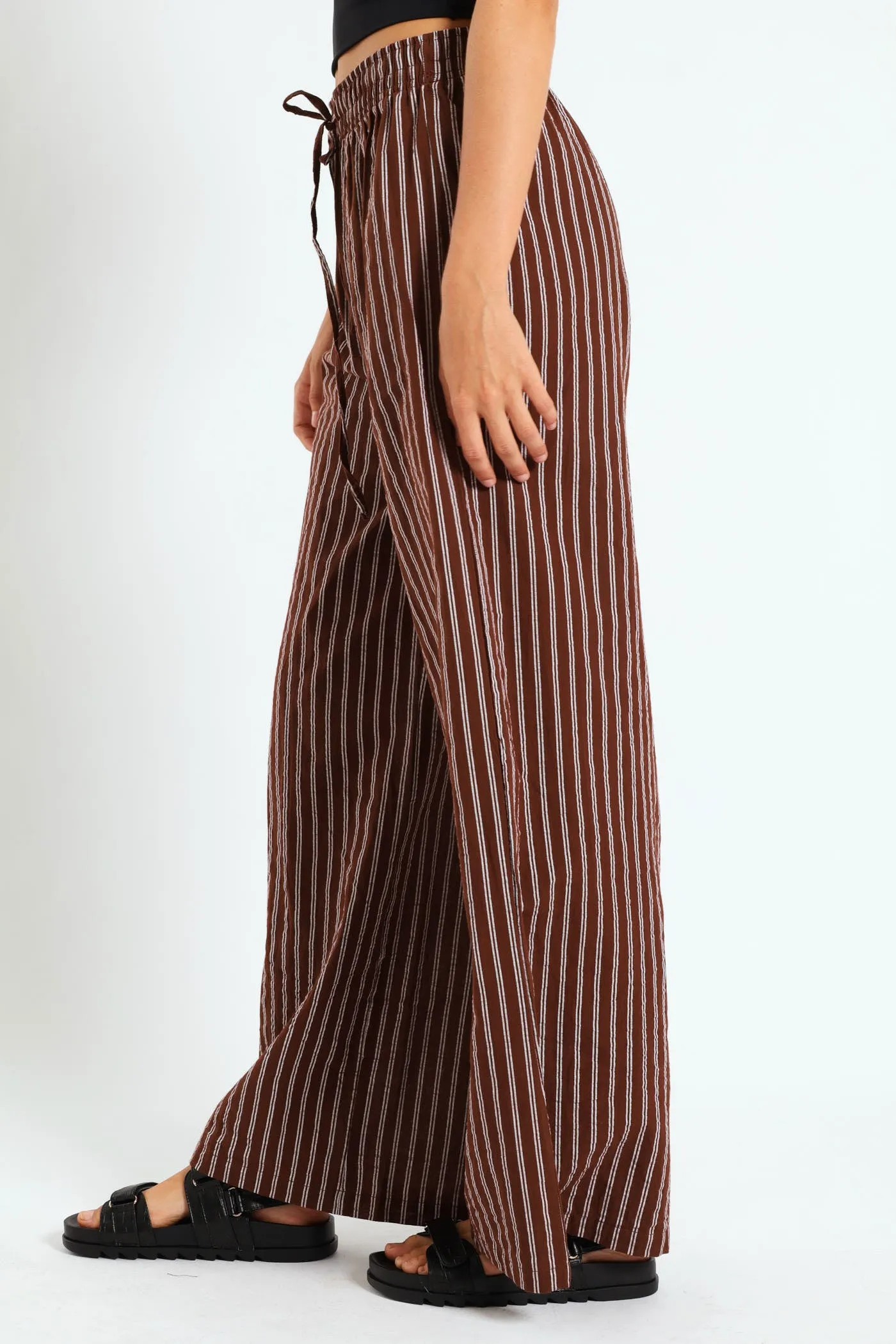 Stripe Relaxed Pants - Chocolate sold by Edgars product image thumbnail 3