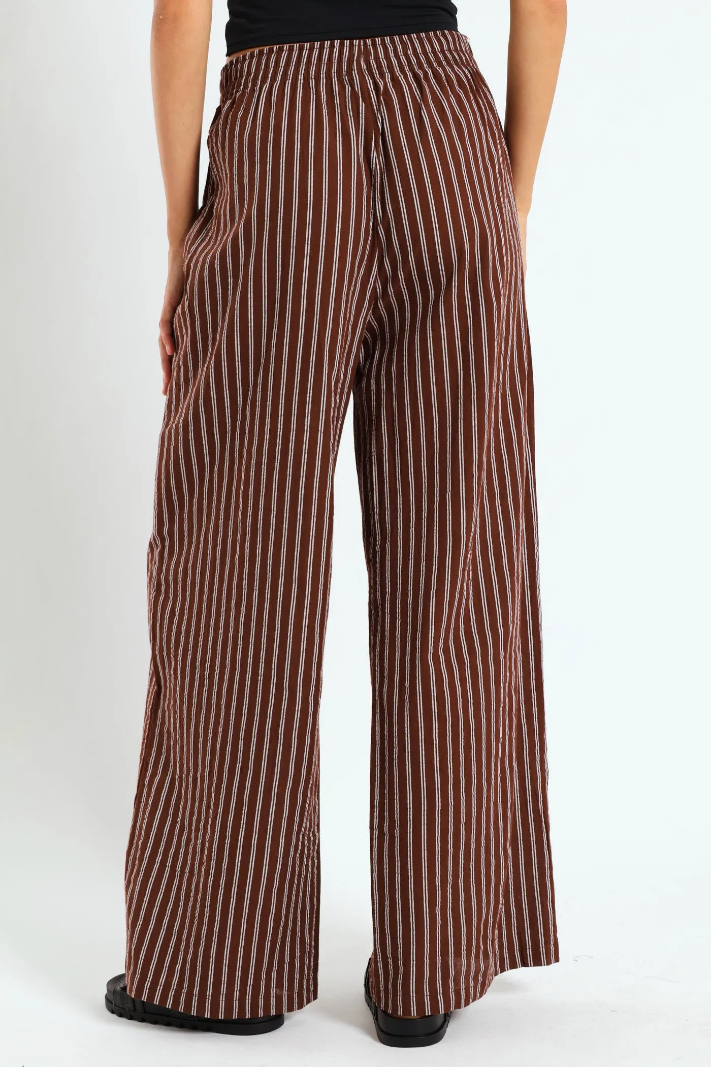 Stripe Relaxed Pants - Chocolate sold by Edgars product image thumbnail 4