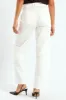 Zip Detail Utility Sateen Wideleg Pants - White sold by Edgars 