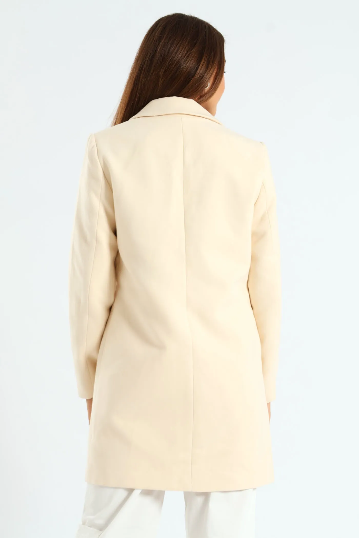 Charlotte Single Breasted Coat - Cream sold by Edgars product image thumbnail 4