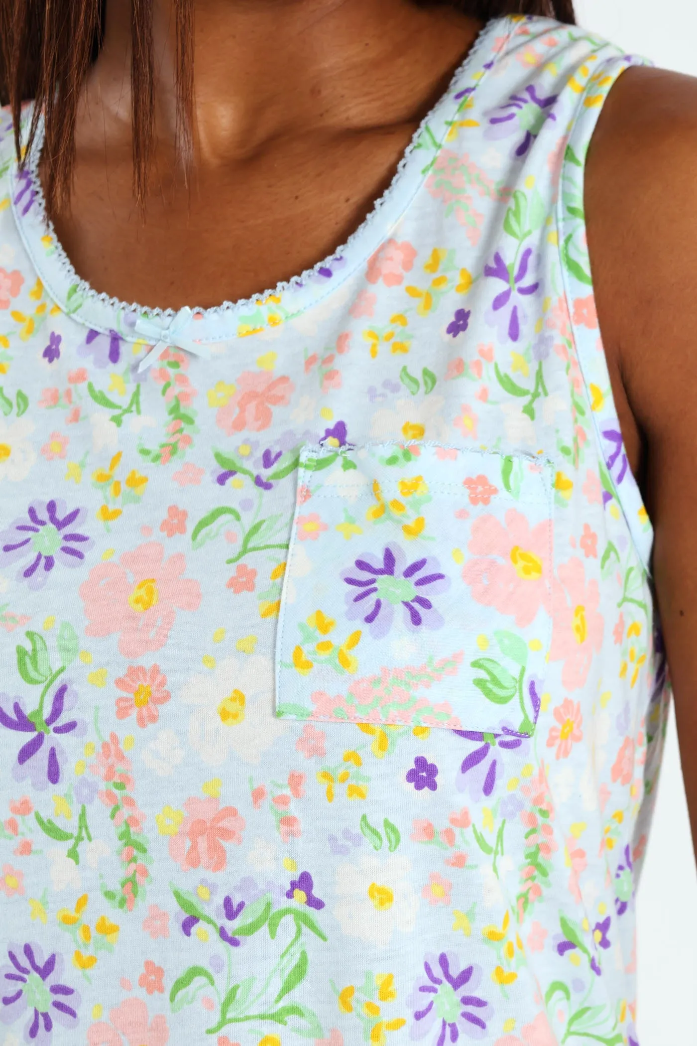 Soft Floral Top & Short Sleep Set - Blue sold by Edgars product image thumbnail 4