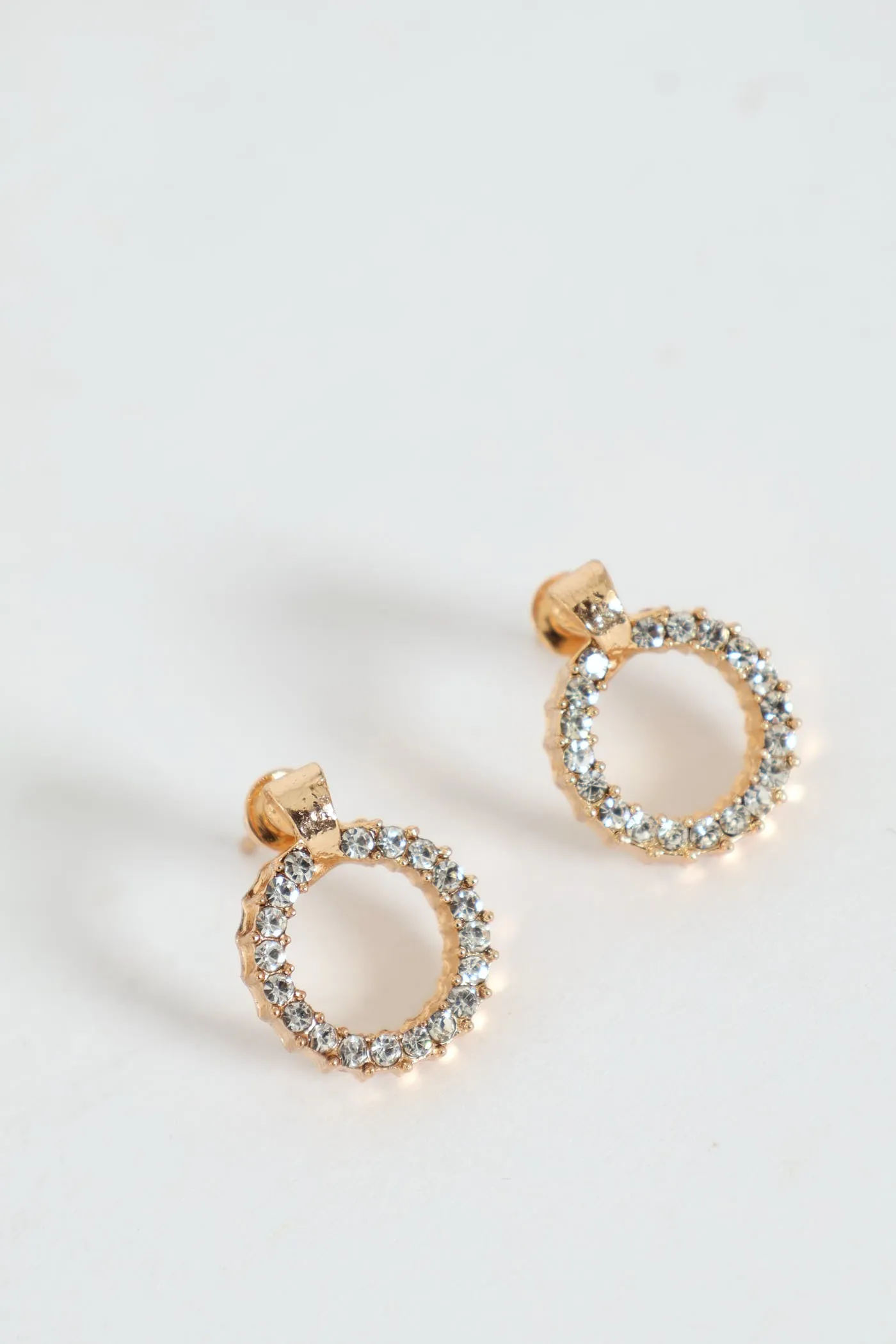 2 Pack Diamante Circle Pendant With Matching Stud Earrings - Gold sold by Edgars product image thumbnail 2