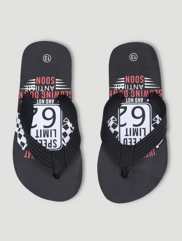 Boys Thong Sandal - Black sold by Edgars
