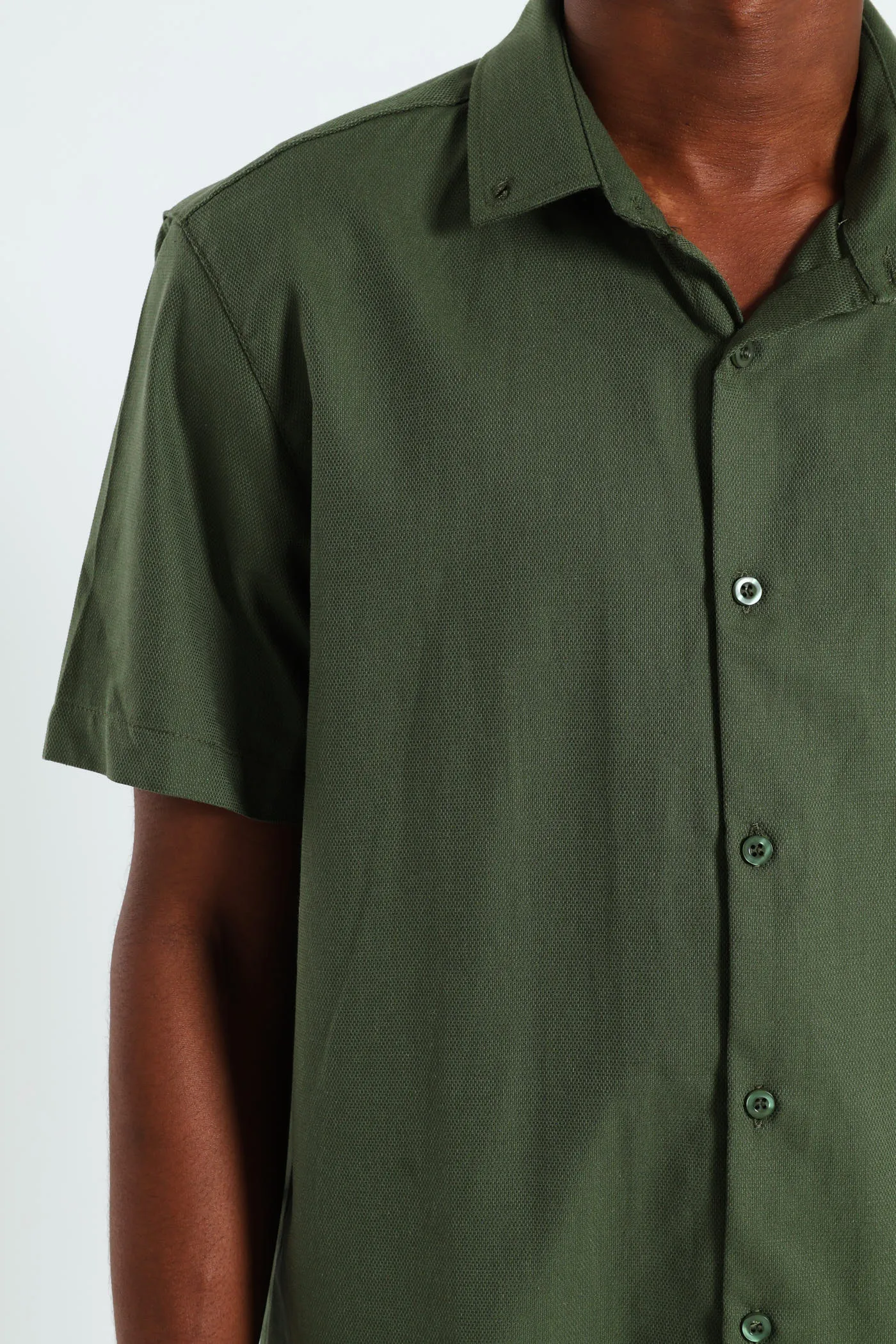 Textured Button Down Shirt - Olive sold by Edgars product image thumbnail 2