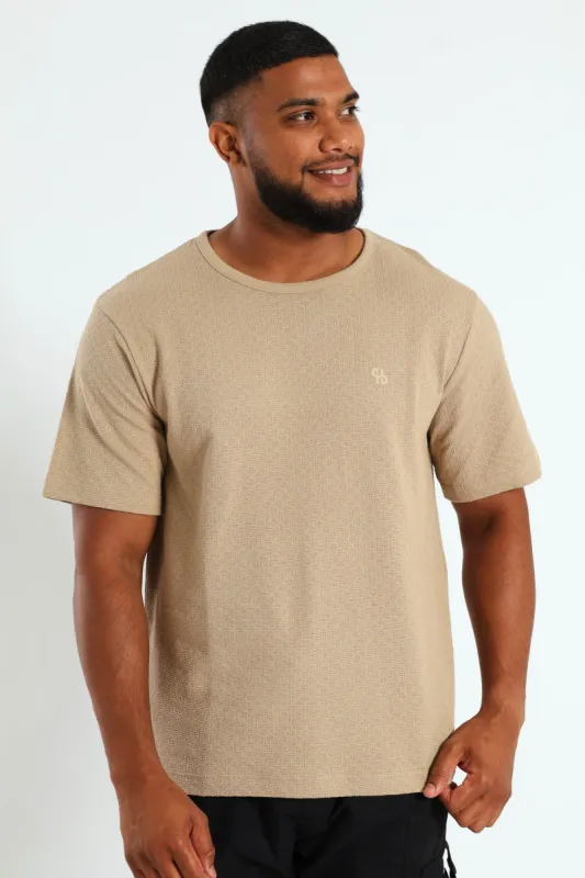 Coir Surf Int Crew Tee - Taupe sold by Edgars