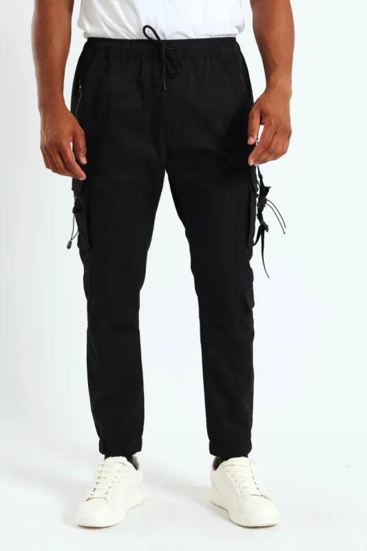 Strap Cargo Jogger - Black sold by Edgars