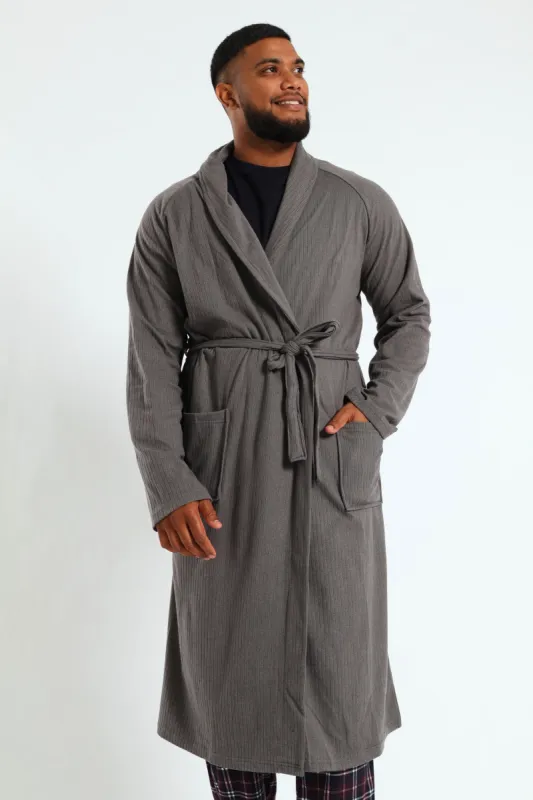 Shawl Collar Gown - Grey sold by Edgars