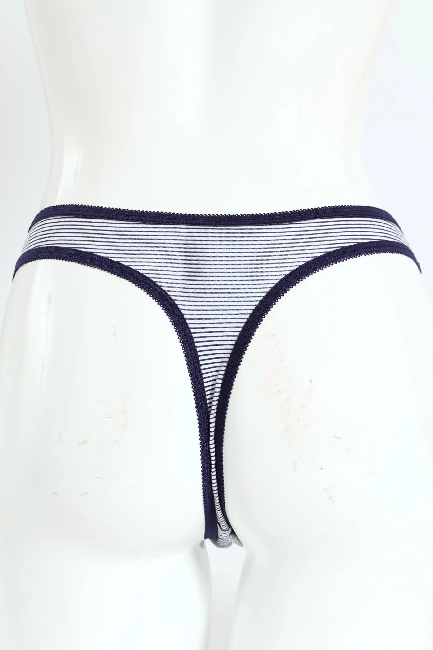 5 Pack Cotton Stretch Thong Panties - Slate/Stripe/Grey/Cherry/Black sold by Edgars product image thumbnail 3