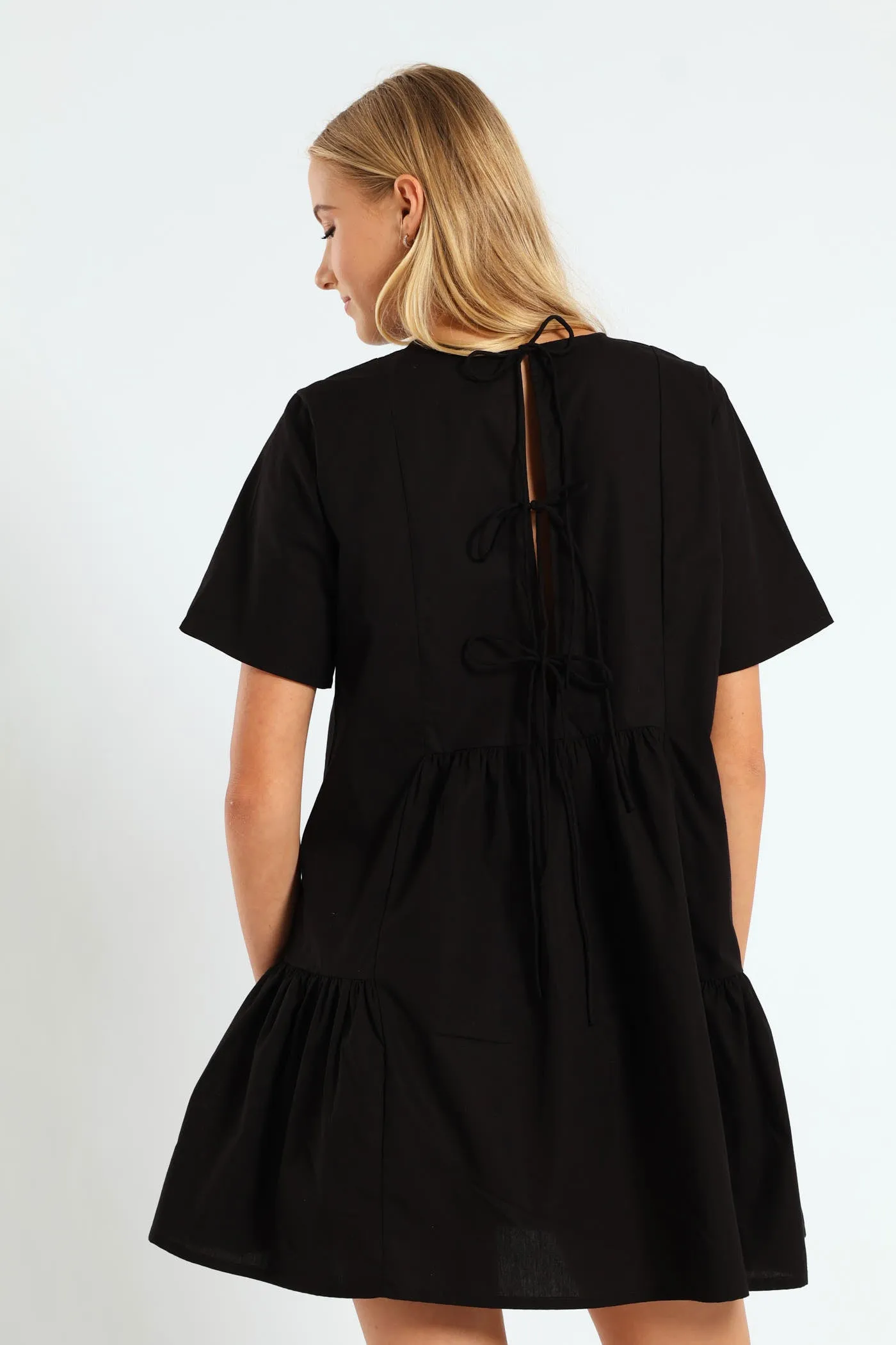 Back Tie Panel Dress - Black sold by Edgars product image thumbnail 4