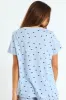 Spot Knit Sleep Tee - Light Blue sold by Edgars
