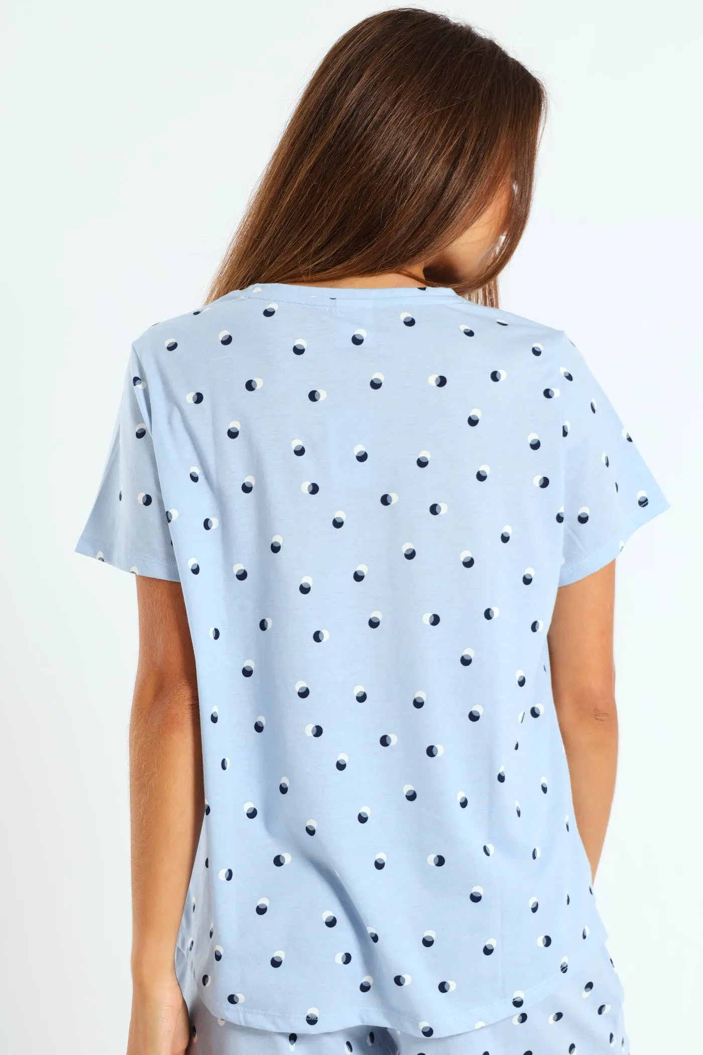 Spot Knit Sleep Tee - Light Blue sold by Edgars product image thumbnail 4