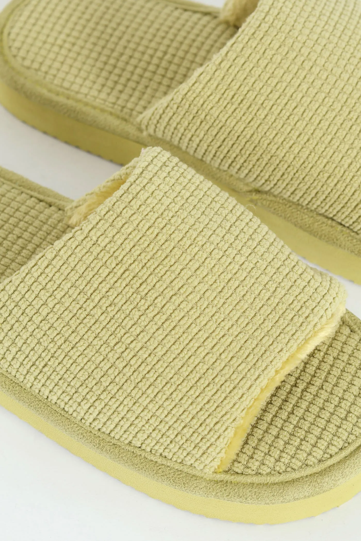Eva Single Jersey Knit Band Mule Slipper - Chartreuse sold by Edgars product image thumbnail 2