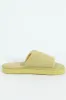 Eva Single Jersey Knit Band Mule Slipper - Chartreuse sold by Edgars 