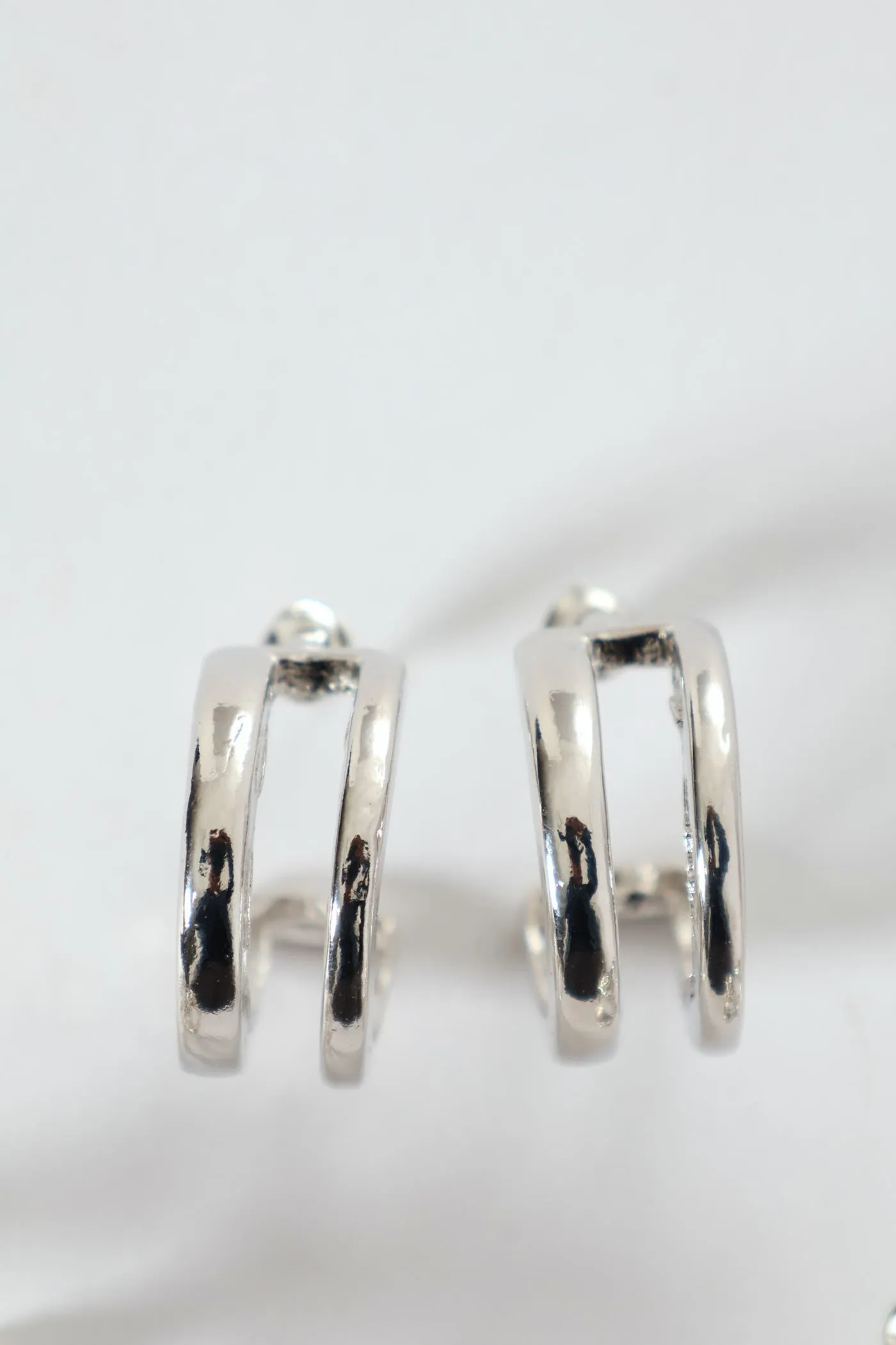 3 Pack Small Diamante Hoop Earrings - Silver sold by Edgars product image thumbnail 3