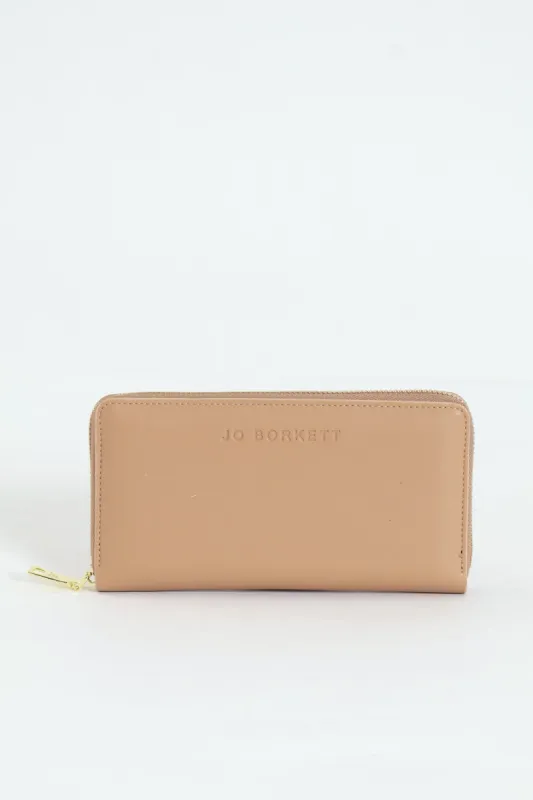Meryl Smooth Zip Around Purse - Mink sold by Edgars 