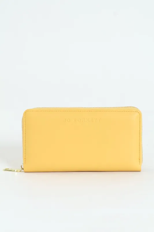 Meryl Smooth Zip Around Purse - Yellow sold by Edgars