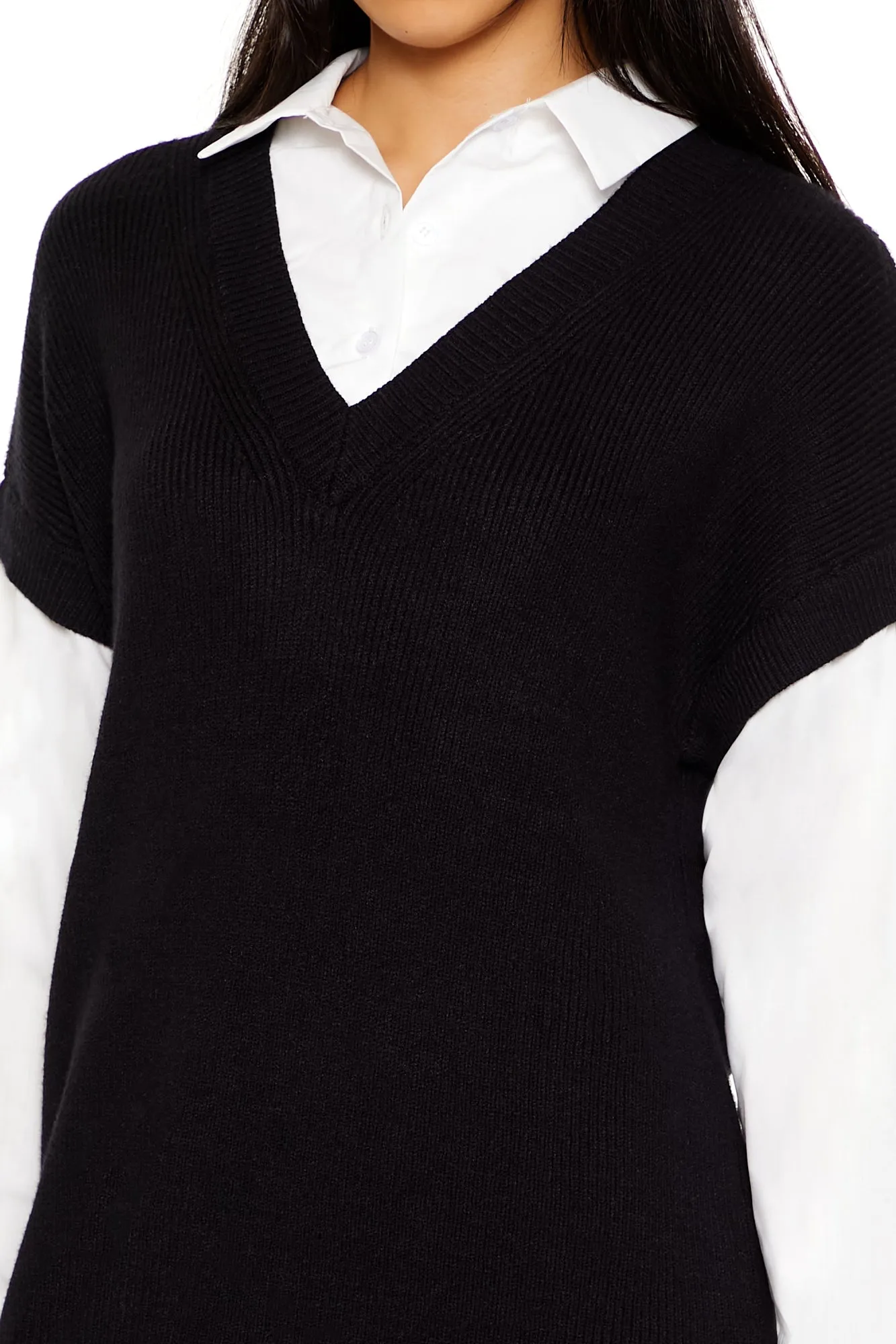 Long Sleeve Short Length Dress - Black/White sold by Edgars product image thumbnail 5