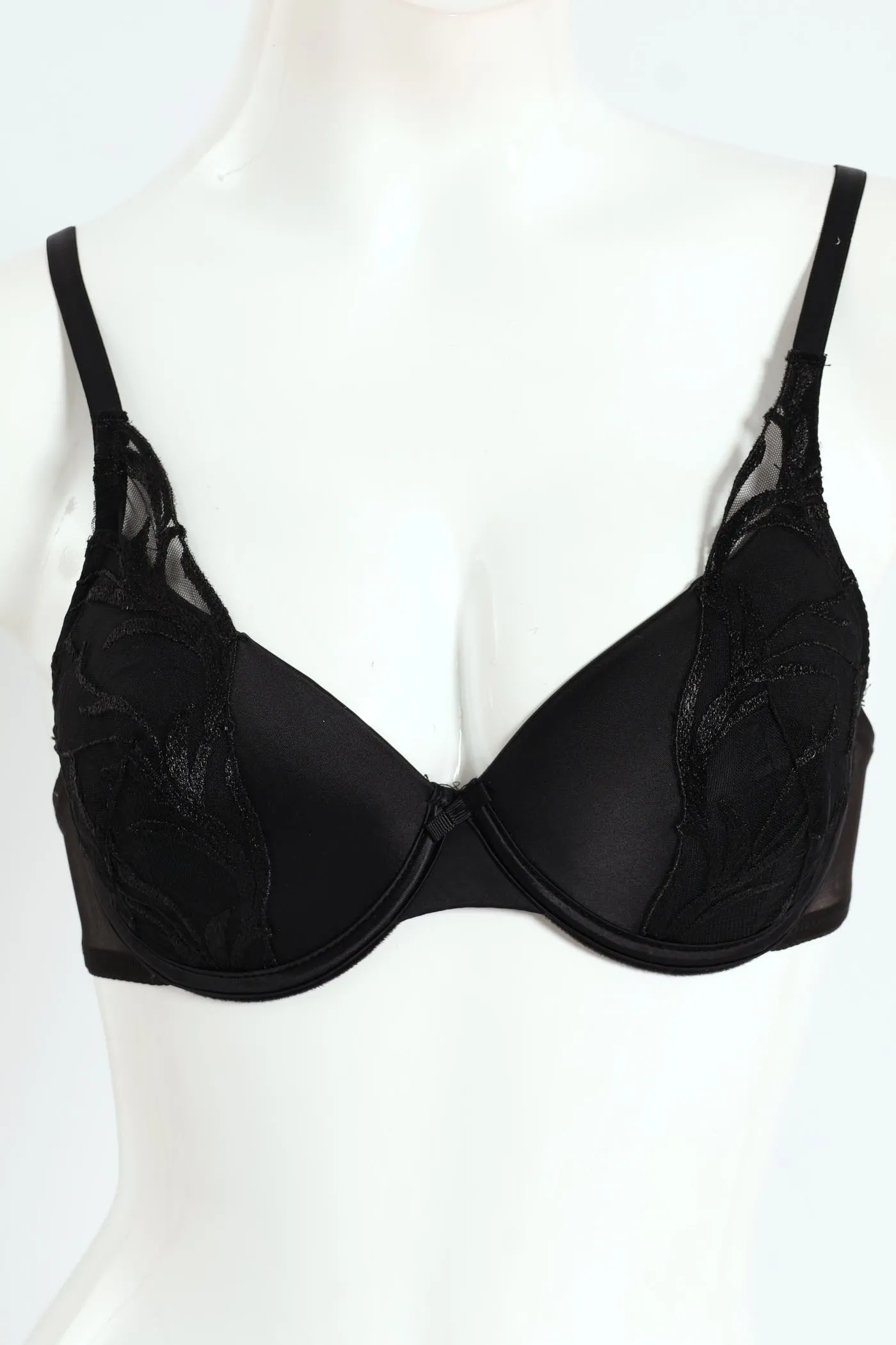 Cloth & Embroidered T-Shirt Bra - Black sold by Edgars