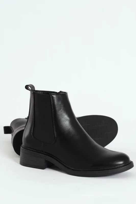 Classy Monotone Chelsea Boot - Black sold by Edgars