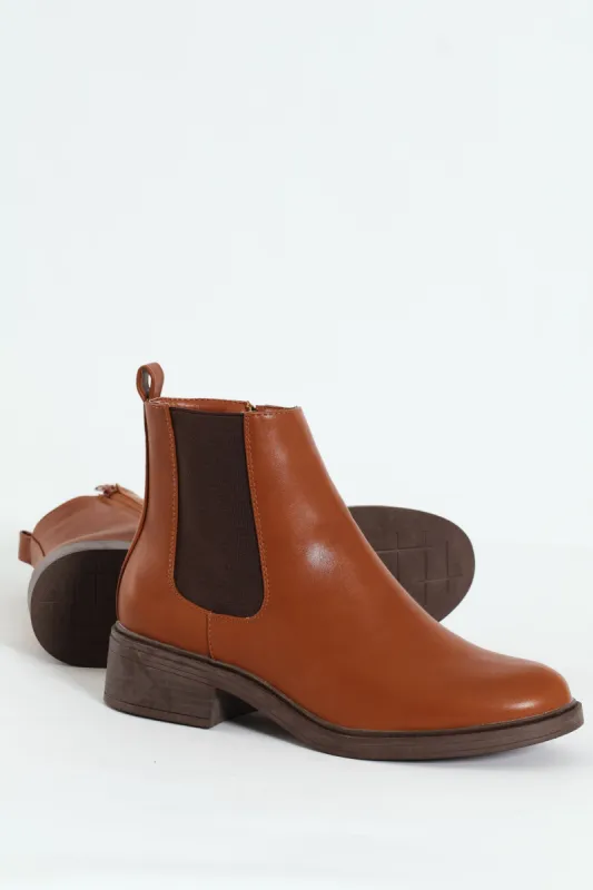 Classy Monotone Chelsea Boot - Tan sold by Edgars