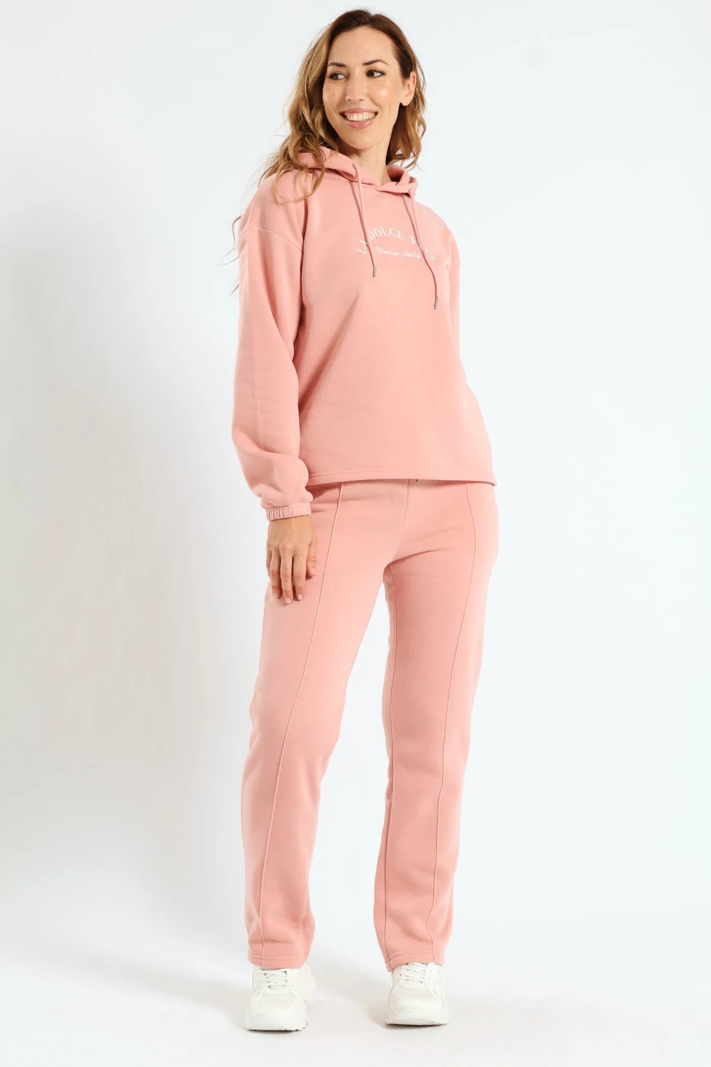 Pintuck Wideleg Jogger - Blush sold by Edgars