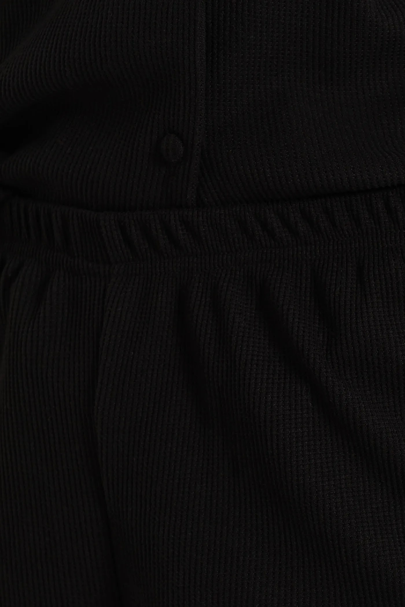 Waffle Button Through & Short Set - Black sold by Edgars product image thumbnail 4