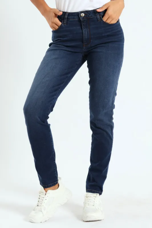 Sexy Curve Mid Rise Denim - Dark Wash Ink sold by Edgars