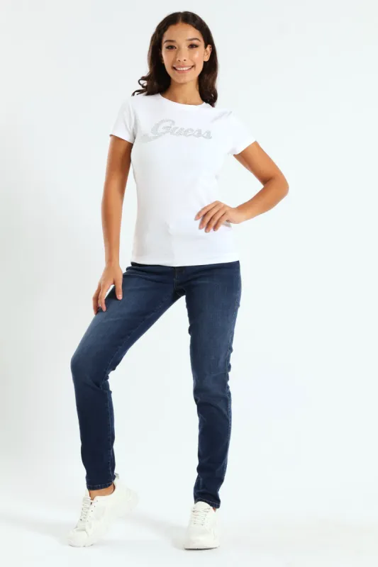 Cn Short Sleeve Tee - White sold by Edgars 