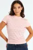 Mock Neck All Over 4G Tee - Pink sold by Edgars 