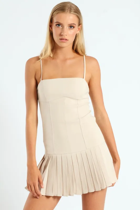 Spaghetti Strap Mini Dress - Champagne sold by Edgars 