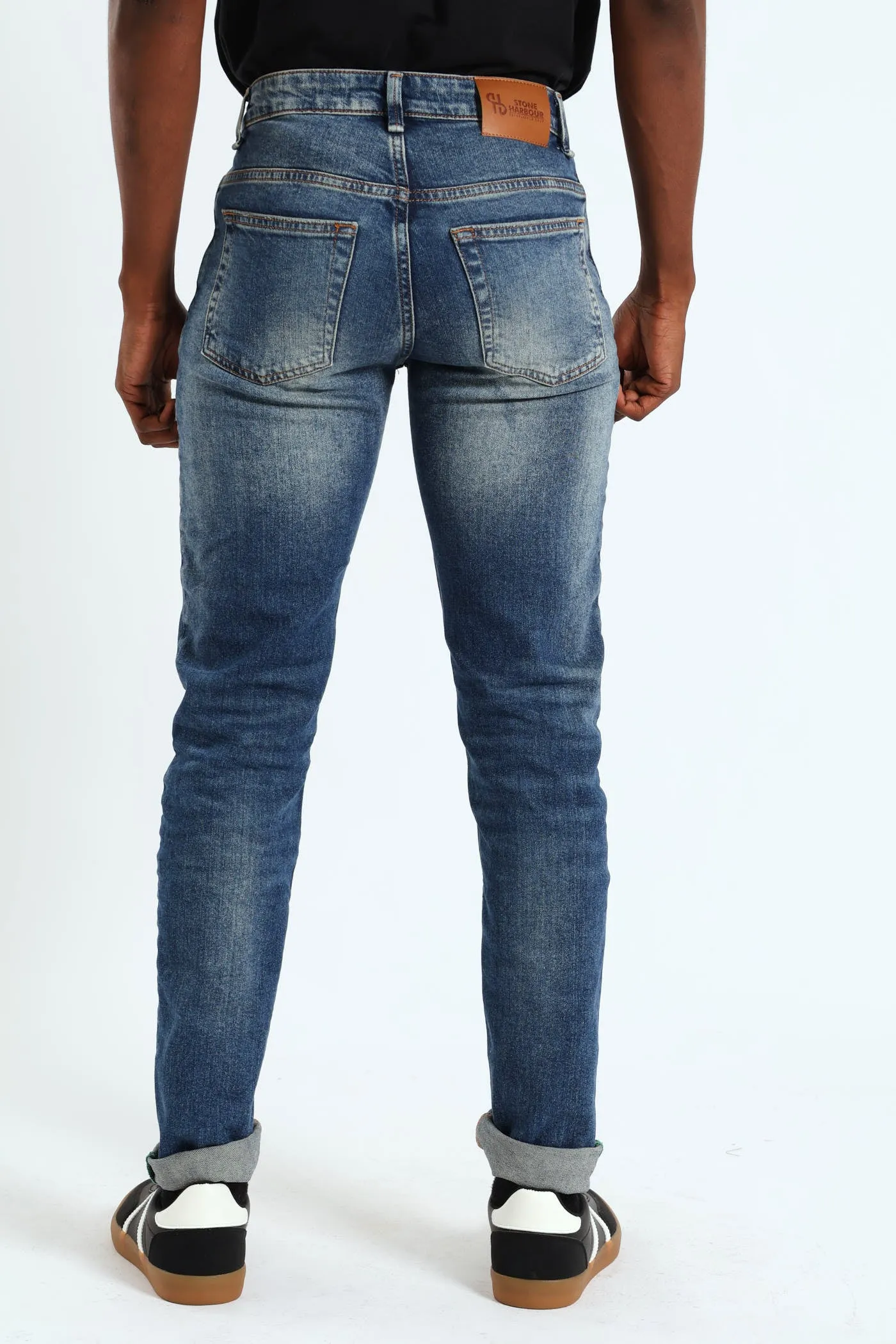 Mid Worn In Skinny Jean - Mid Blue sold by Edgars product image thumbnail 3