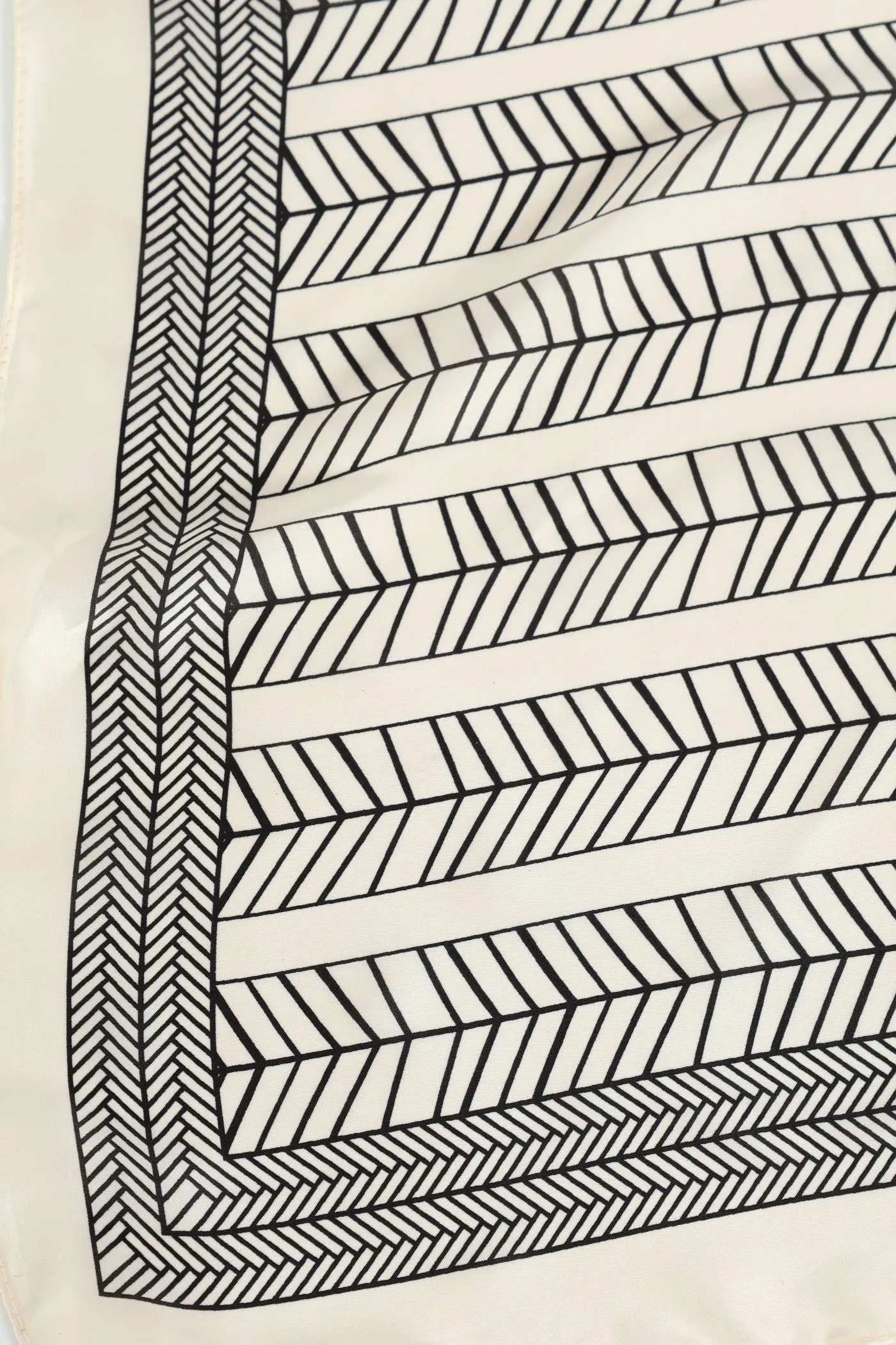 Geo Print Satin Feel Scarf - White sold by Edgars product image thumbnail 2