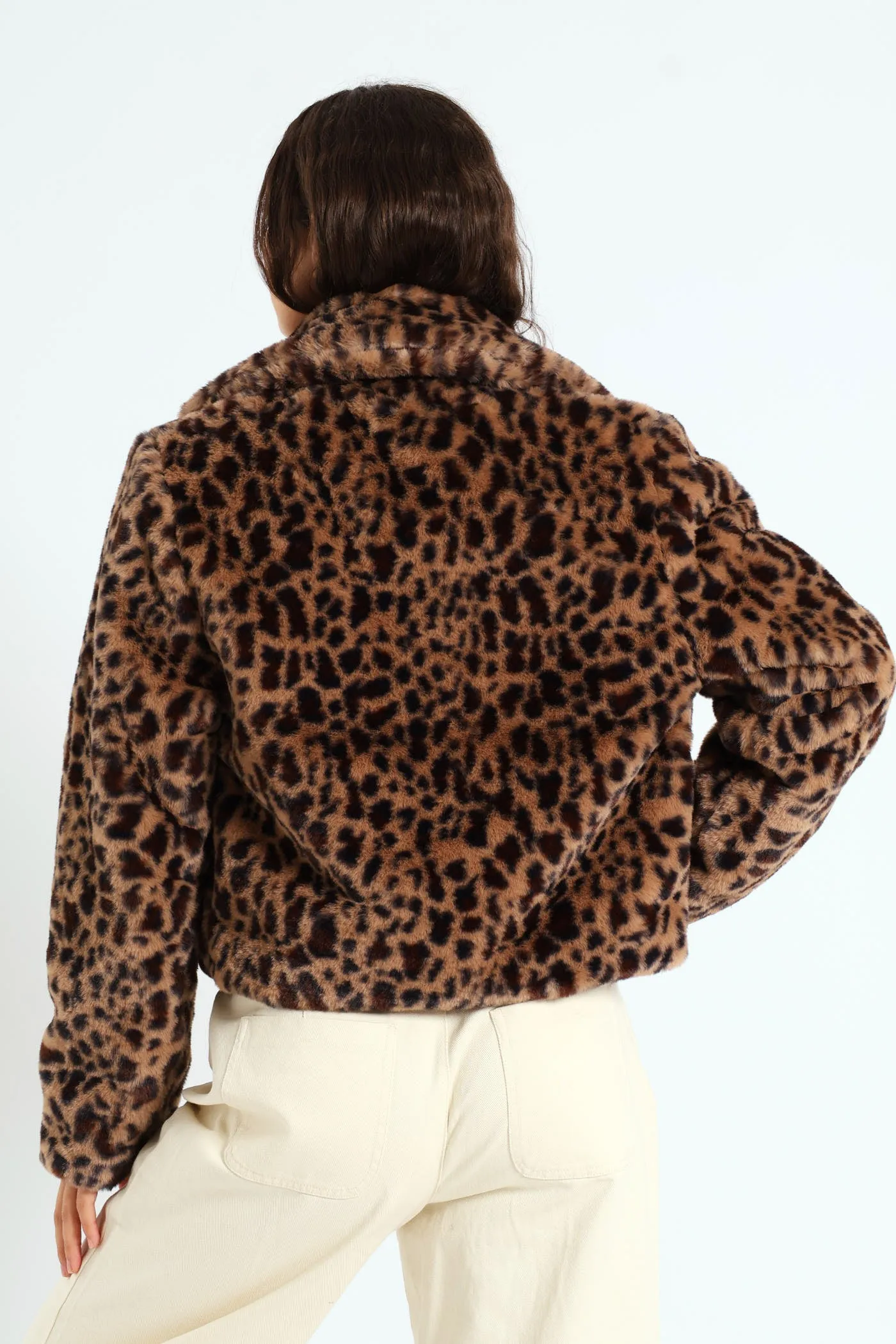 Faux Fur Jacket - Brown sold by Edgars product image thumbnail 3